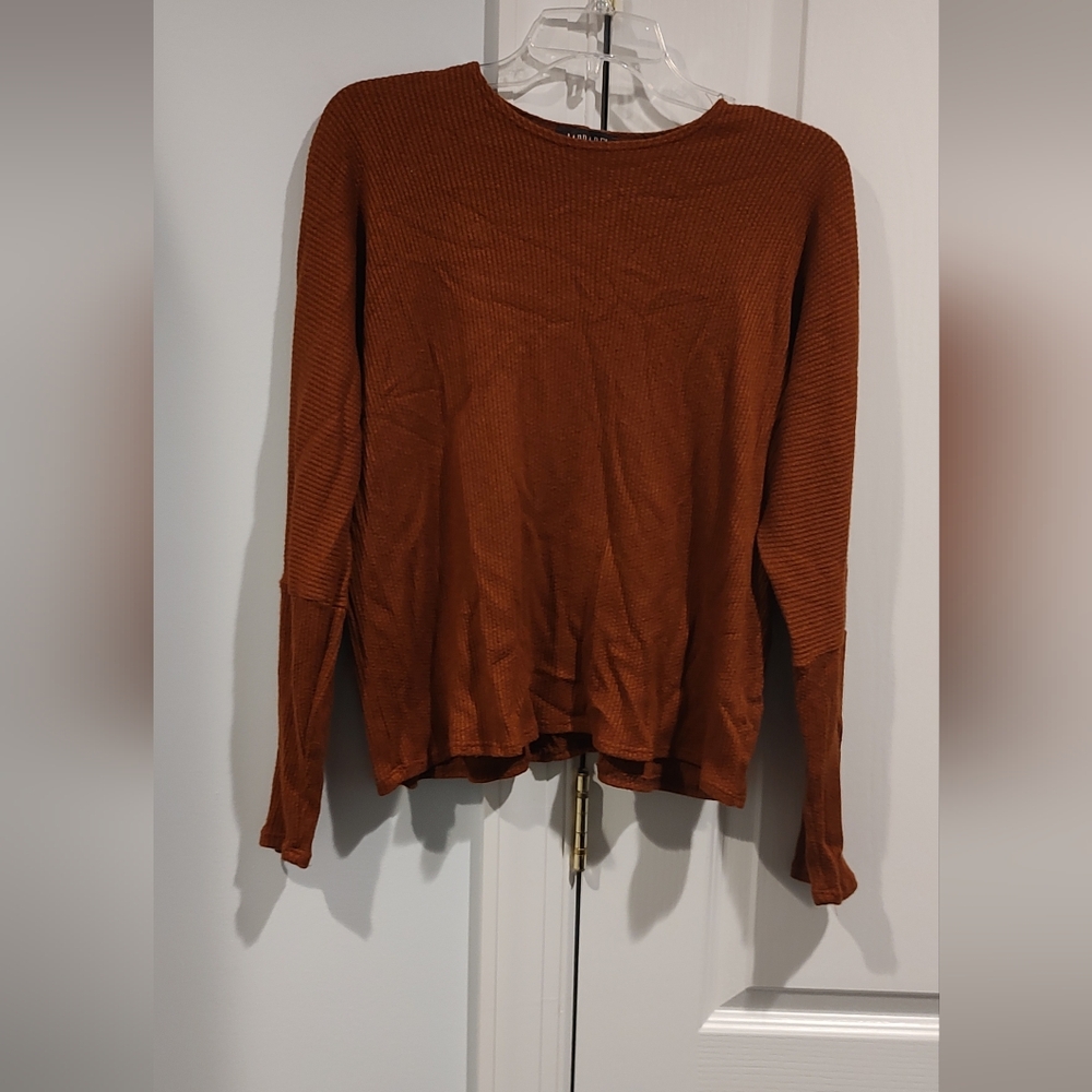 J apparel rust colored pullover size s